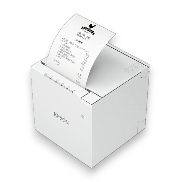 Picture of Epson TM-M30iii USB Ethernet 203 dpi White Receipt Printer